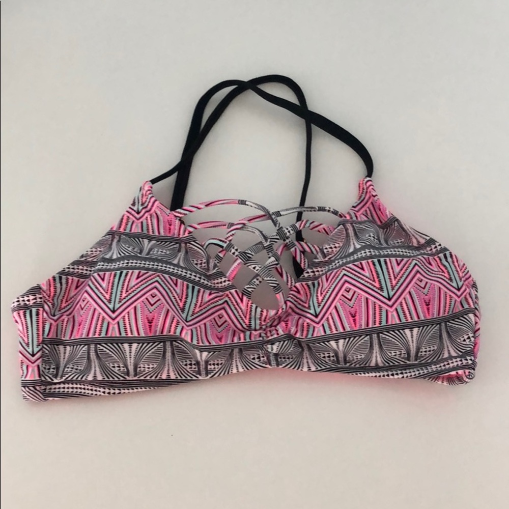 multi colored bikini top